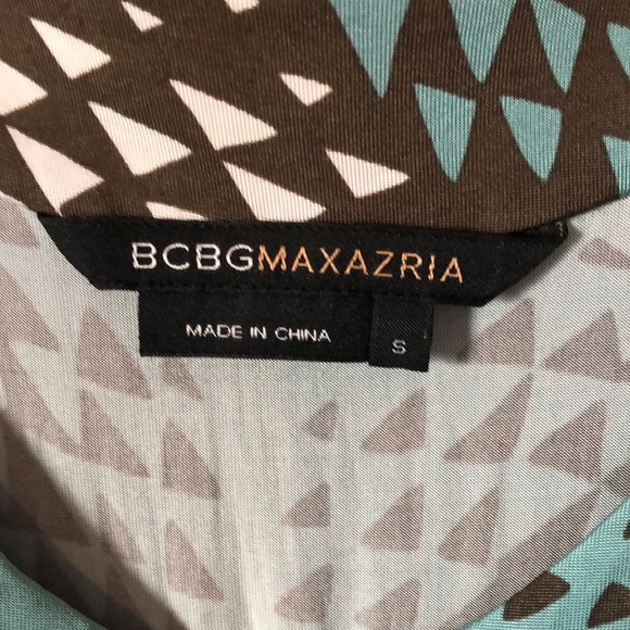 BCBG DRESS in Blue, Brown, and Cream - Picture 4 of 5